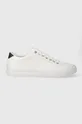 λευκό Δερμάτινα αθλητικά παπούτσια Tommy Hilfiger TH HI VULC STREET LOW LTH ESS Ανδρικά