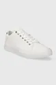 Δερμάτινα αθλητικά παπούτσια Tommy Hilfiger TH HI VULC STREET LOW LTH ESS λευκό