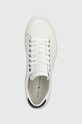 Tommy Hilfiger sneakers in pelle TH HI VULC STREET LOW LTH ESS bianco FM0FM04896