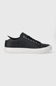Tommy Hilfiger sneakersy skórzane TH HI VULC STREET LOW LTH ESS niska granatowy FM0FM04896