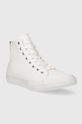 Tommy Hilfiger scarpe da ginnastica in pelle TH HI VULC STREET LTH ESS bianco