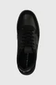 μαύρο Δερμάτινα αθλητικά παπούτσια Tommy Hilfiger ELEVATED CUPSOLE LTH MIX