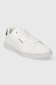 Usnjene superge Tommy Hilfiger COURT CUP LTH PERF DETAIL bela