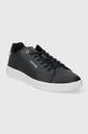 Tommy Hilfiger sneakers in pelle COURT CUP LTH PERF DETAIL blu navy