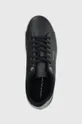σκούρο μπλε Δερμάτινα αθλητικά παπούτσια Tommy Hilfiger COURT CUP LTH PERF DETAIL