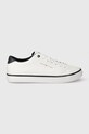 Кожаные кеды Tommy Hilfiger TH HI VULC CORE LOW LEATHER ESS синтетический белый FM0FM05041