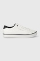 Tommy Hilfiger tenisówki skórzane TH HI VULC CORE LOW LEATHER ESS syntetyczny biały FM0FM05041