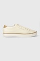 Tommy Hilfiger tenisówki skórzane TH HI VULC CORE LOW LEATHER ESS syntetyczny beżowy FM0FM05041