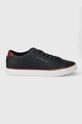 granatowy Tommy Hilfiger tenisówki skórzane TH HI VULC CORE LOW LEATHER ESS Męski