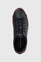Кожаные кеды Tommy Hilfiger TH HI VULC CORE LOW LEATHER ESS тёмно-синий FM0FM05041