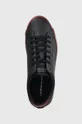 granatowy Tommy Hilfiger tenisówki skórzane TH HI VULC CORE LOW LEATHER ESS