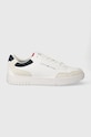 Tommy Hilfiger sneakersy TH BASKET CORE LTH MIX ESS tekstylny biały FM0FM05058