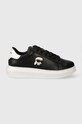 Кожаные кроссовки Karl Lagerfeld KAPRI MENS Planet friendly чёрный KL52530N.000