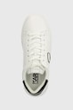 Usnjene superge Karl Lagerfeld KAPRI MENS bela KL52530N.011