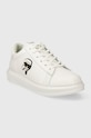 Karl Lagerfeld sneakersy skórzane KAPRI MENS KL52530N.01W biały SS24