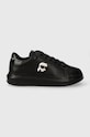 Кожаные кроссовки Karl Lagerfeld KAPRI MENS Planet friendly чёрный KL52530N.00X