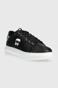Karl Lagerfeld sneakersy skórzane KAPRI MENS KL52533N.00B czarny SS24