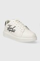Kožené tenisky Karl Lagerfeld KAPRI MENS KL52510S.011 bílá SS24
