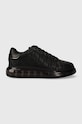 Karl Lagerfeld sneakersy skórzane KAPRI KUSHION niska czarny KL52624.00X