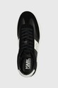 Karl Lagerfeld sneakers din piele KOURT III negru KL51524.00W