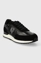 Karl Lagerfeld sneakersy skórzane VELOCITOR II KL52931N.400 czarny SS24