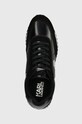Karl Lagerfeld sneakersy skórzane VELOCITOR II czarny KL52931N.400