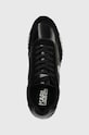 Karl Lagerfeld sneakersy skórzane VELOCITOR II czarny KL52931N.400