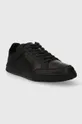 Кожаные кроссовки Calvin Klein LOW TOP LACE UP LTH чёрный