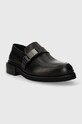 Kožené mokasíny Calvin Klein MOCCASIN W/ ICONIC PLAQUE HM0HM01452 čierna SS24