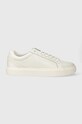 Calvin Klein sneakersy skórzane LOW TOP LACE UP ARCHIVE STRIPE Planet friendly biały HM0HM01292