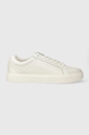 biały Calvin Klein sneakersy skórzane LOW TOP LACE UP ARCHIVE STRIPE Męski