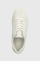 Calvin Klein sneakersy skórzane LOW TOP LACE UP ARCHIVE STRIPE biały HM0HM01292