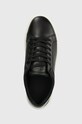 Кожаные кроссовки Calvin Klein LOW TOP LACE UP ARCHIVE STRIPE чёрный HM0HM01292