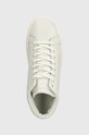 Calvin Klein sneakersy skórzane HIGH TOP LACE UP ARCHIVE STRIPE biały HM0HM01291