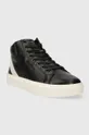 Calvin Klein sneakers in pelle HIGH TOP LACE UP ARCHIVE STRIPE nero