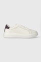 Шкіряні кросівки Calvin Klein LOW TOP LACE UP PET Planet friendly білий HM0HM01288