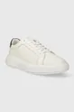 Calvin Klein sneakers in pelle LOW TOP LACE UP PET bianco