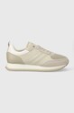 Шкіряні кросівки Calvin Klein LOW TOP LACE UP MIX шкіра з покриттям бежевий HM0HM01280