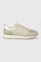 Δερμάτινα αθλητικά παπούτσια Calvin Klein LOW TOP LACE UP MIX επικαλυμμένο δέρμα μπεζ HM0HM01280