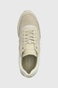 Δερμάτινα αθλητικά παπούτσια Calvin Klein LOW TOP LACE UP MIX μπεζ HM0HM01280