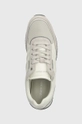 szürke Calvin Klein bőr sportcipő LOW TOP LACE UP MIX