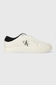 Calvin Klein Jeans sneakersy skórzane CLASSIC CUPSOLE LOW ML LTH Planet friendly biały YM0YM00864