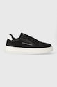Кросівки Calvin Klein Jeans CHUNKY CUPSOLE LOW LTH IN SAT імітація лицьової шкіри чорний YM0YM00873