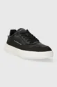 Calvin Klein Jeans sneakersy CHUNKY CUPSOLE LOW LTH IN SAT czarny