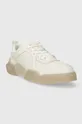 Calvin Klein Jeans sneakers in pelle CHUNKY CUP 2.0 LOW LTH LUM bianco