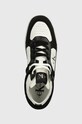 Kožené tenisky Calvin Klein Jeans BASKET CUPSOLE MID LTH ML FAD černá YM0YM00883