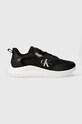Tenisky Calvin Klein Jeans EVA RUNNER LOW LACE ML MIX nízky čierna YM0YM00968