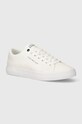 Tenisky Tommy Hilfiger TH HI VULC LOW CANVAS Planet friendly bílá FM0FM04882