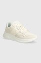 Tommy Hilfiger sneakers din piele MODERN RUNNER BEST LTH MIX piele întoarsă bej FM0FM04938