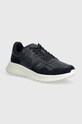 Tommy Hilfiger sneakersy skórzane MODERN RUNNER BEST LTH MIX skóra zamszowa granatowy FM0FM04938